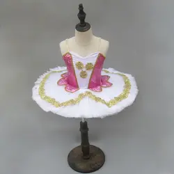 Профессиональный Юбка для балета маленький лебедь с пайетками для девочек слинг производительность саронг юбка-пачка детская юбка-пачка