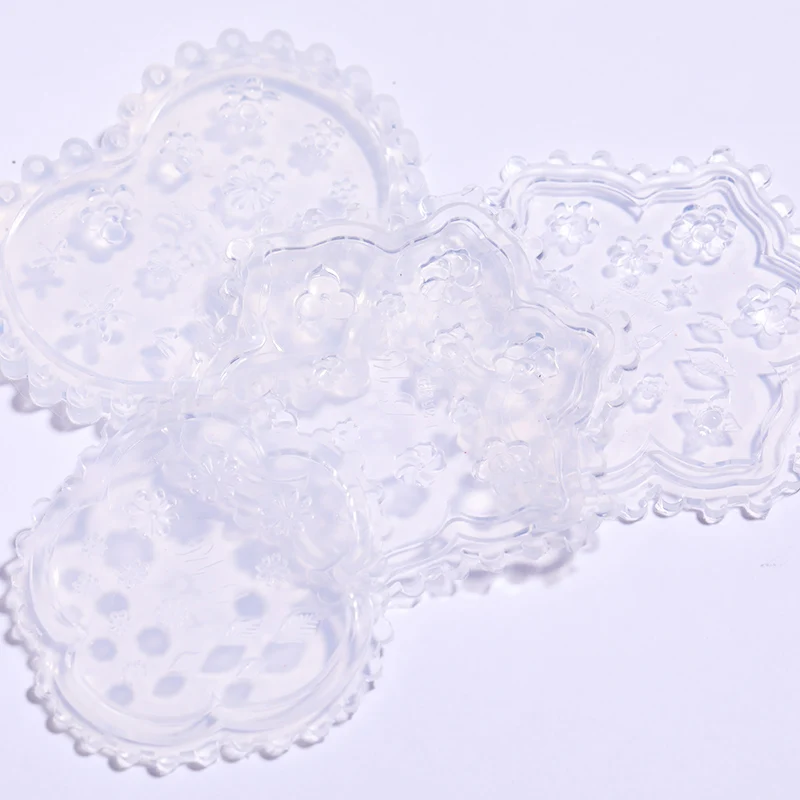 Прозрачные силиконовые формы для дизайна ногтей листья цветок смешанный узор 3D акриловые резьбовые шаблоны формы для украшения ногтей аксессуары инструменты