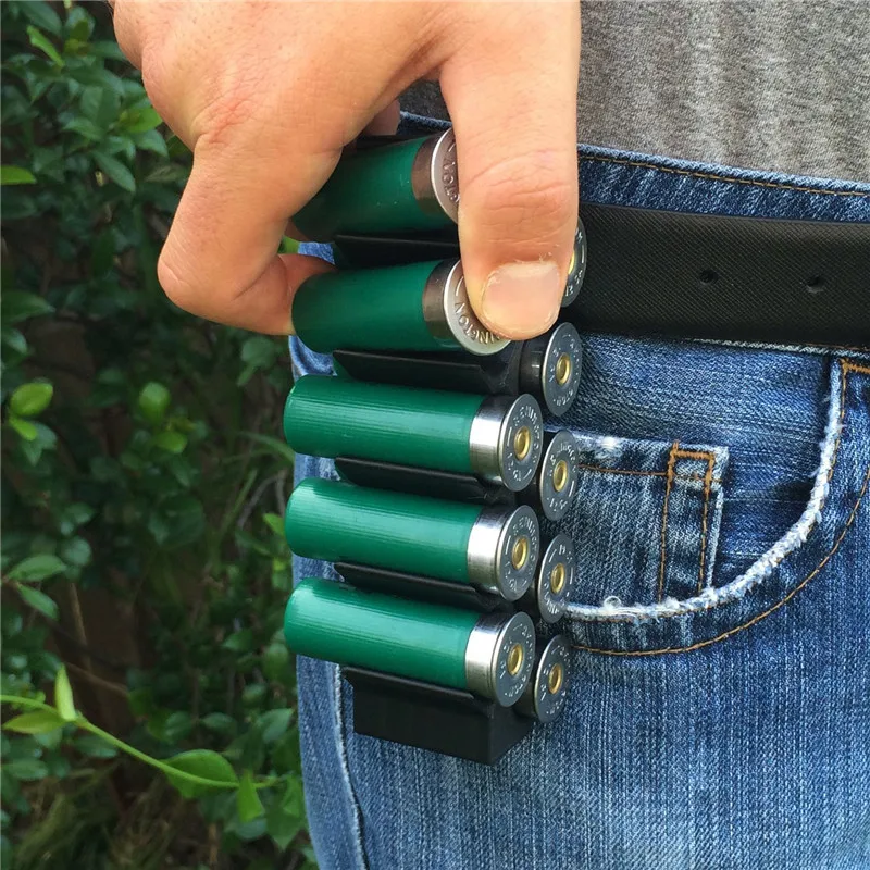 Tactical 10 Rounds Shotgun Shell Holder Ammo Carrier Magazine Pouch for 12G 20G 
