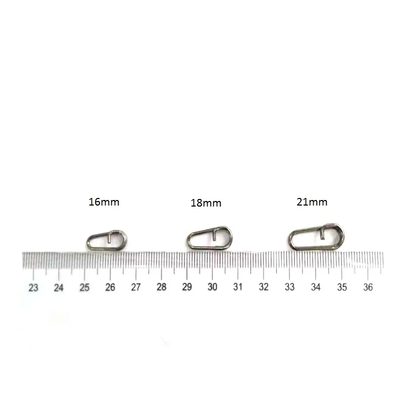 Anéis de Divisão Vara de Pesca de Aço Hxy Pcs100 Tamanho 21 18 16mm mm Mm Bent Cabeça Ovais Gira Carpa Inoxidável Enfrentar Acessórios 5 Hxy pcs100 tamanho (16mm 18mm 21mm) cabeça