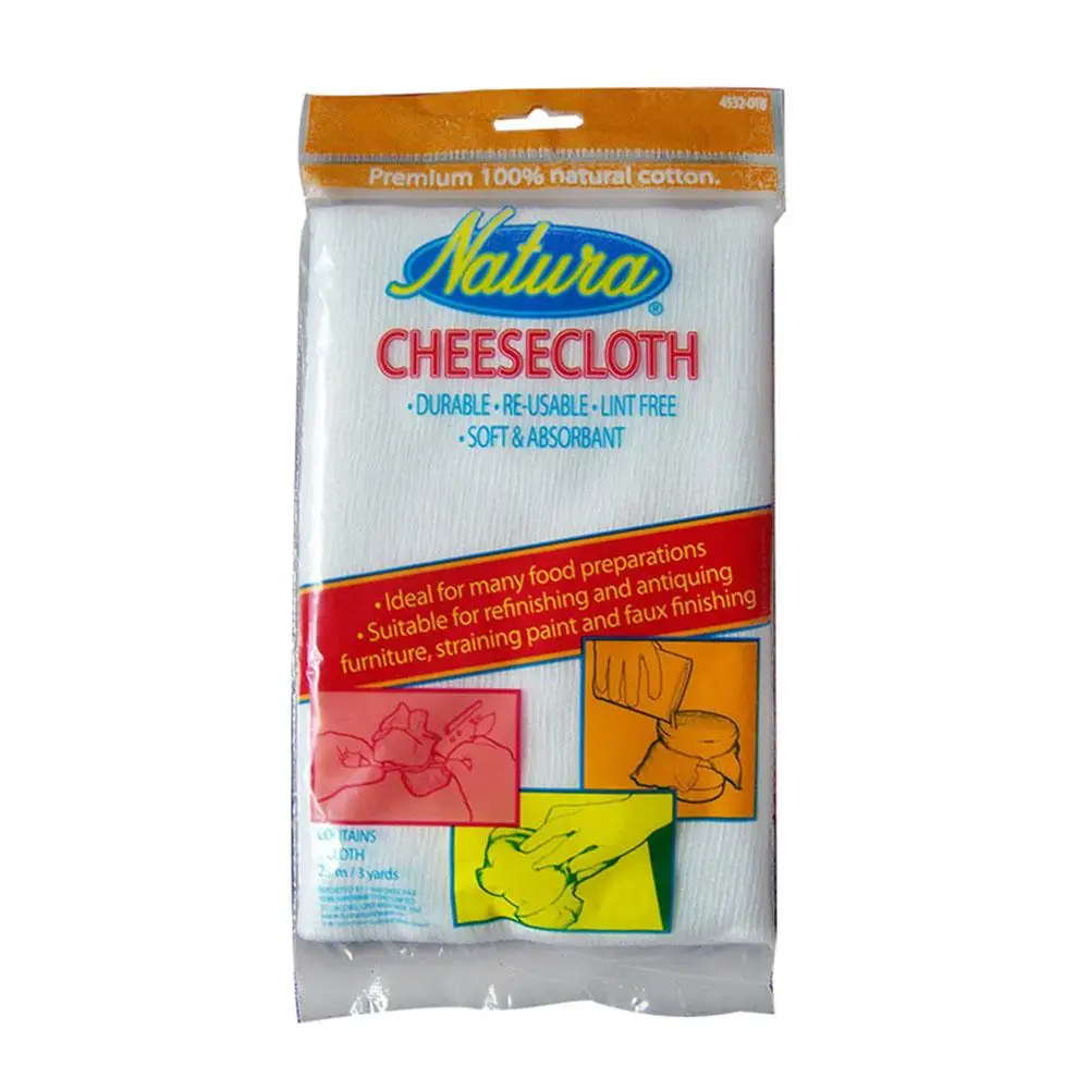 

Cheese Cloth 40s Natural Ultra Fine Cotton Filter Gauze Cheese Cloth For Kitchen Cleaning Filter Strong Water Absorption