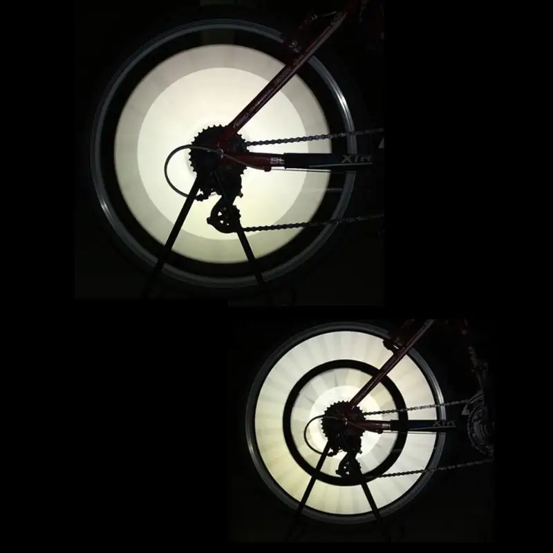 24 шт./компл. белый отражающий велосипед спицы езда обод место крепления Предупреждение свет трубка велосипед отражатель для велосипедных колес