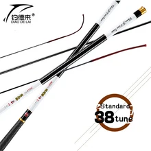 2017NEW Ultra-light high-carbon 3.6/4.5/5.4/ 6.3/7.2Meter telescopic metal rod carp fishing rod hand pole fishing tackle