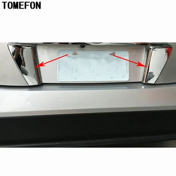 

TOMEFON Car Styling For Toyota Prius XW50 2016 2017 Exterior ABS Chrome Side Rear License Plate Trim Cover 2pcs