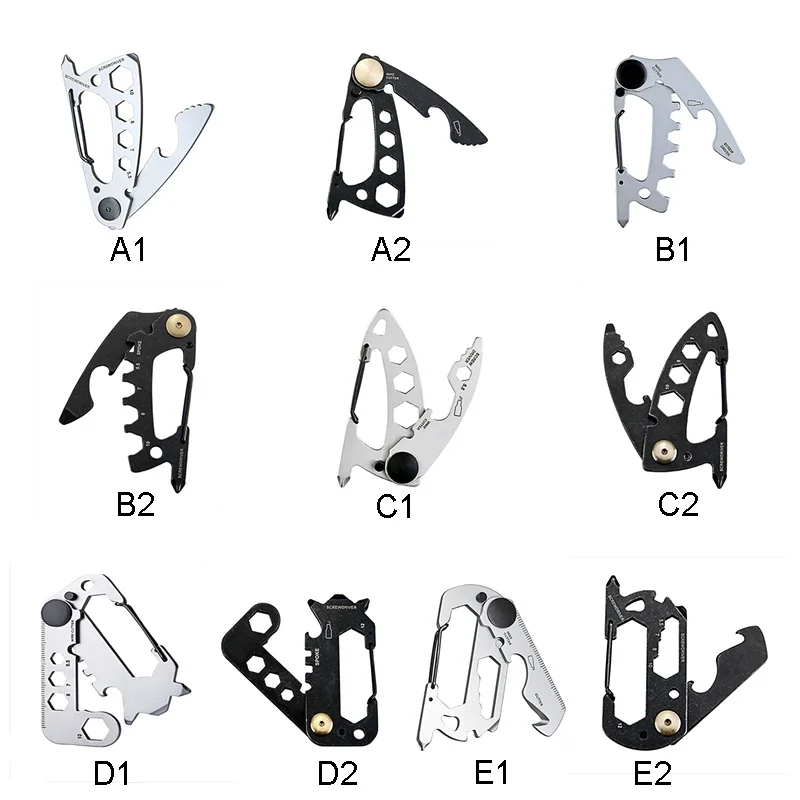 Нержавеющая сталь EDC гаджет открытый инструмент Походный брелок поставки открывалка для бутылок многофункциональные инструменты гаечный ключ портативный Мультитул