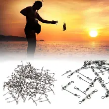 Высокое качество Фирменная новинка открытый Практичный Прочный 100 шт. 3 способ рыбалка pesca тройной прокатки поворотный светящиеся бусины ночной вид