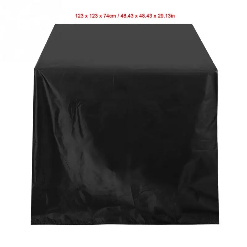 Водонепроницаемый нержавеющий Чехол для мебели 210D ткань Оксфорд для настольного стула подходит для любого случая, например, вечеринок, свадеб - Цвет: 123x123x74cm