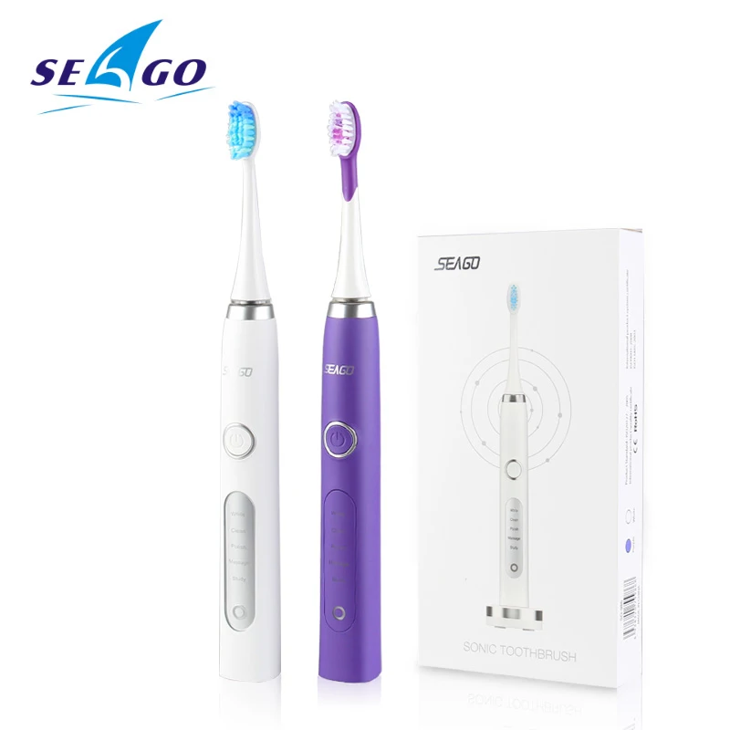 

SEAGO Electric Tooth brush Deep Clean Teeth with 3 pcs Replaceable Brush Head High Quality Dental Care Best Brush 986