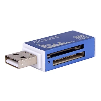 

2019 newest hot USB 2.0 All in 1 Multi Memory Card Reader For Micro SD SDHC TF M2 MMC BU fashion high quality dropshipping