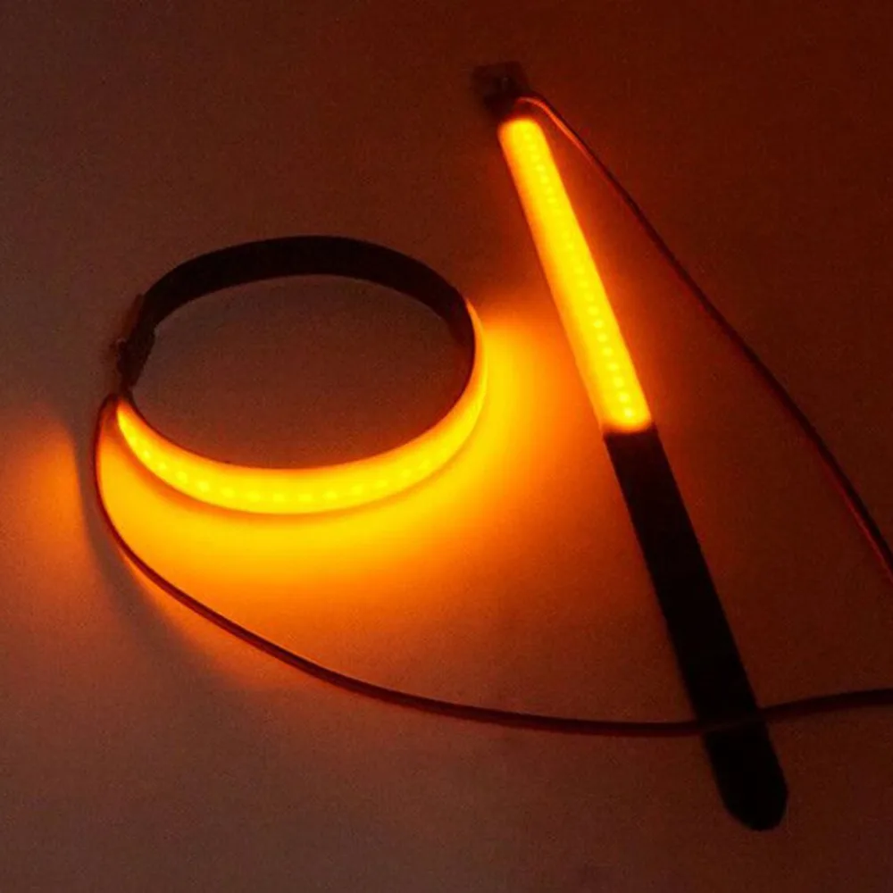 1pcs 155mm Motorcycle Turn Signal Light Strip 12V LED Motorbike Strip