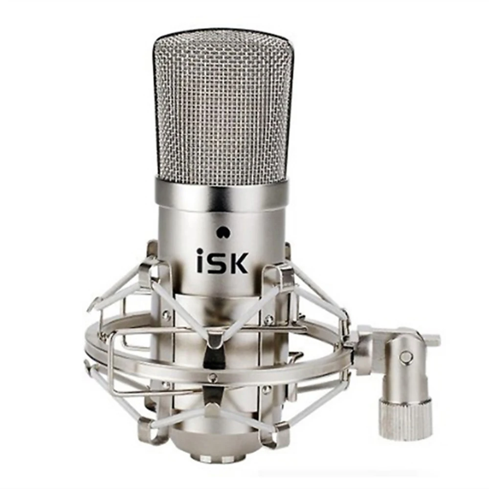 ISK BM800/BM-800 конденсаторный микрофон с M-AUDIO M-TRACK USB аудио интерфейс внешняя звуковая карта для записи в реальном времени