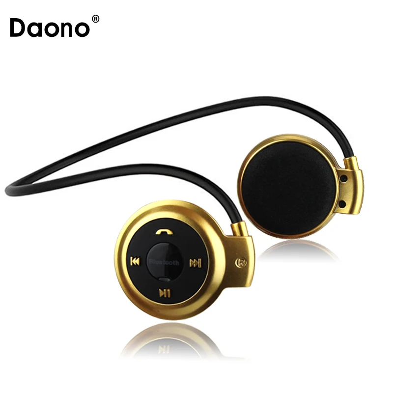  DAONO MP3 Player Bluetooth Headphone Wireless Sport Headset MP3 Player With FM Radio Stereo Earphon