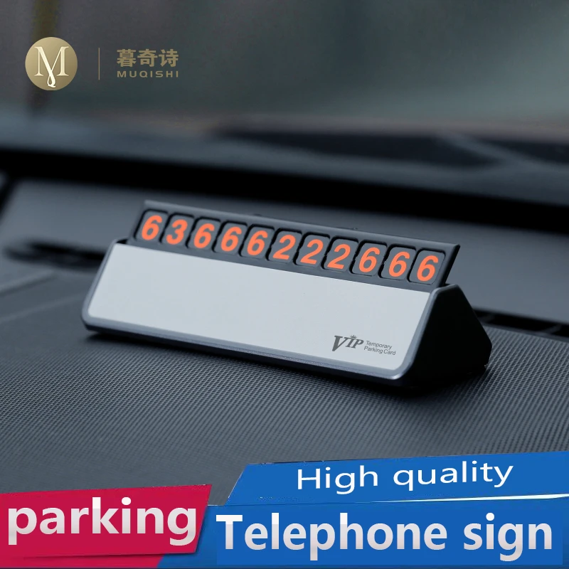 

parking card number sticker car phone number plate parking phone number car temporary parking phone sticker Styling motorists