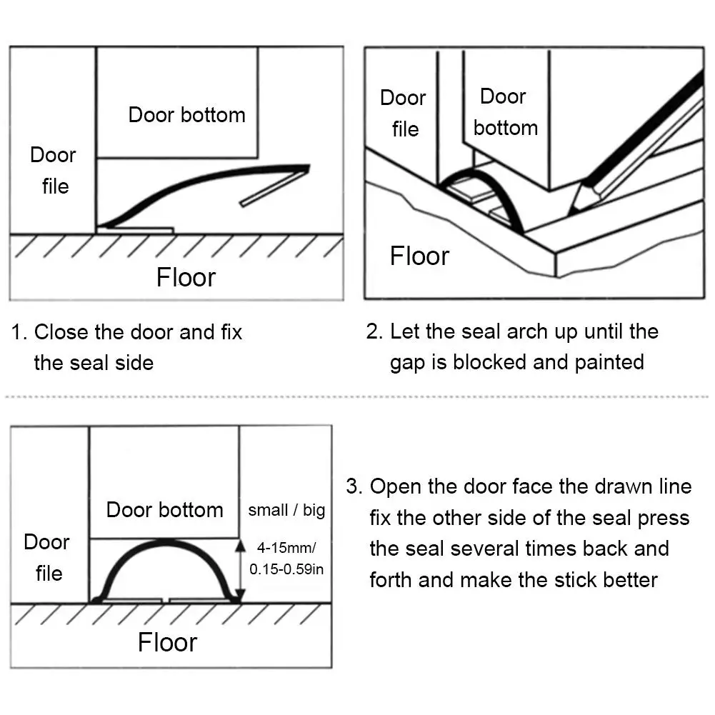 Уплотнительная прокладка для наружных межкомнатных дверей, уплотнительная прокладка под дверь, уплотнительное уплотнение, Звуконепроницаемая Нижняя прокладка двери#40