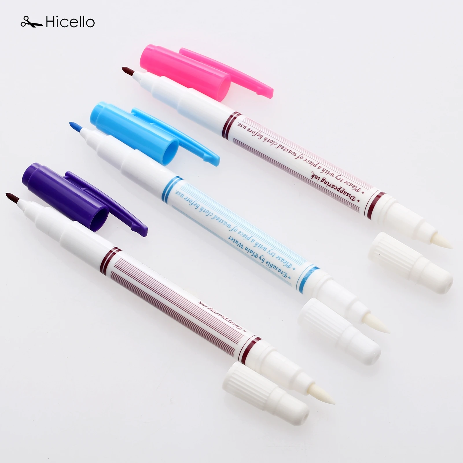 Hicello 1 шт. стирающиеся ручки с двойной головкой Водорастворимая Ткань двойная