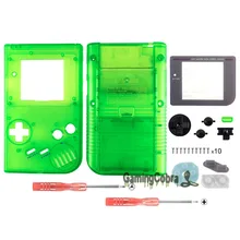 Прозрачные зеленые кнопки из ракушек с экраном Len для Gameboy DMG-01-GBF009