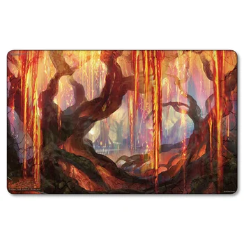 

Magical Grove of the Buring Willows Game Gather big table pad mousepad gamepad Play Mat Lands tcg mgt ygo ccg Cards Playmat