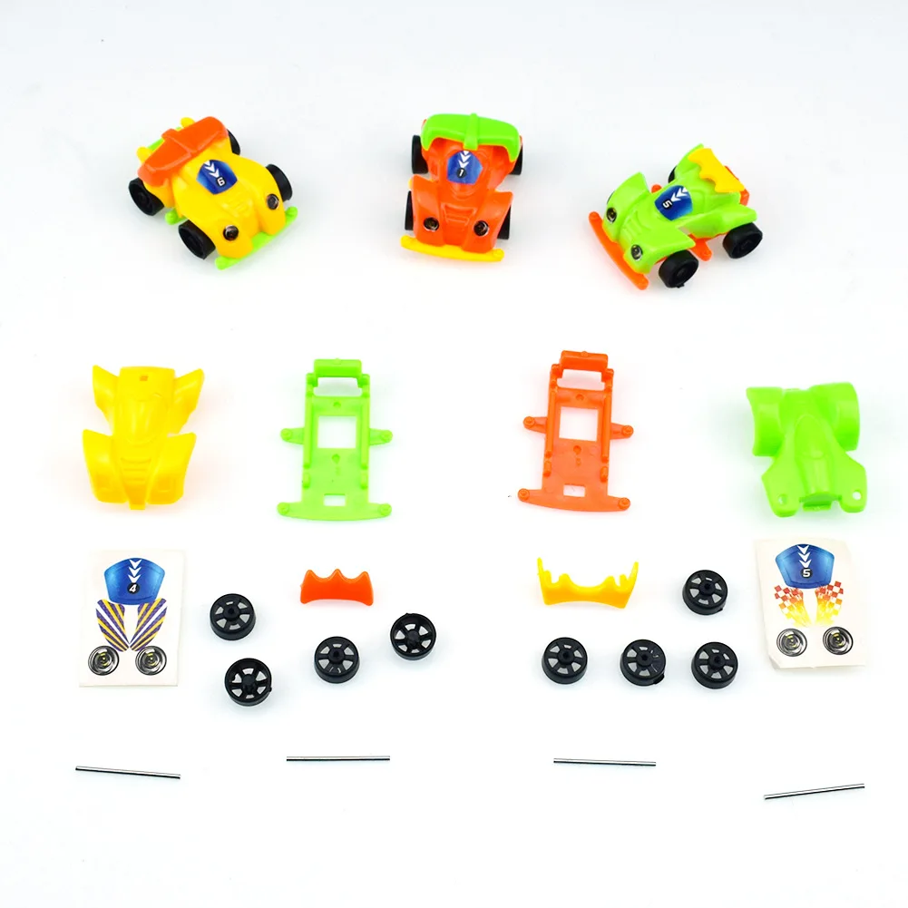 3pcs/lot Novelty DIY Assemble Car Self-Locking Bricks Toys for Kids Gift