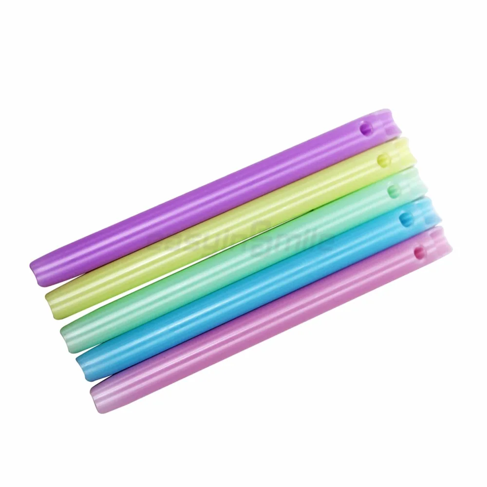 100pcs Dental Evacuation Tips High Volume Suction Vented with Mix Color
