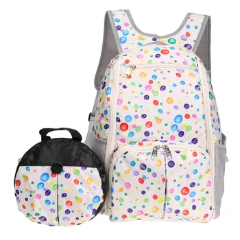 

2pcs Multifunctional Mummy Backpack Set Kid Anti-lost Bag Large Baby Diaper Nappy Storage Bag for Stroller Travel Nursing Bag