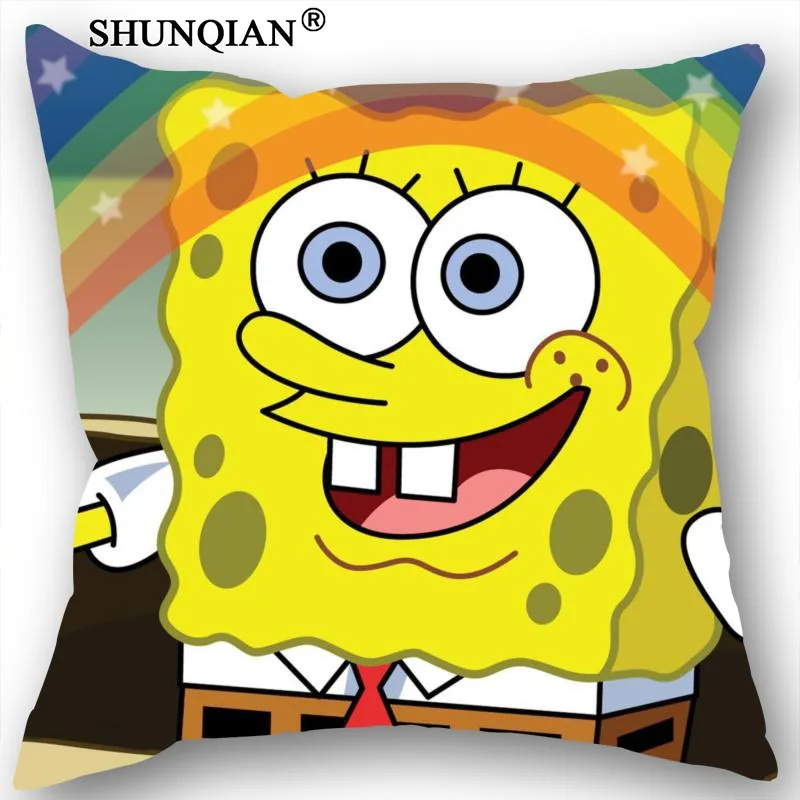 Best SpongeBob Pillowcase Wedding Decorative Pillow Cover Custom Gift