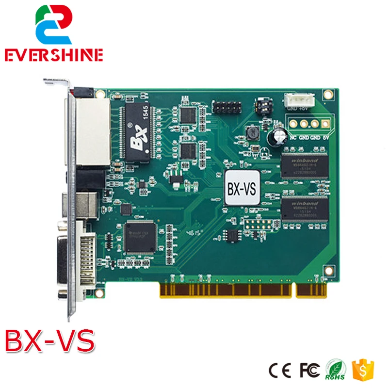 

sending card BX-VS led full color controller card 65536 Gray scale grade led video board control card 2 gigabit Ethernet ports