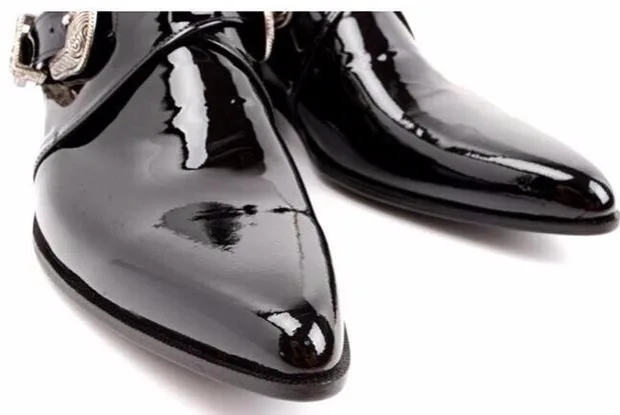 Chelsea Preto Primavera Sapatos De Preto Botas Britânico marfim Wpg outono Boots Moda Brogues Casual Ankle Estilo Homens Dos Couro p17dIqwFx