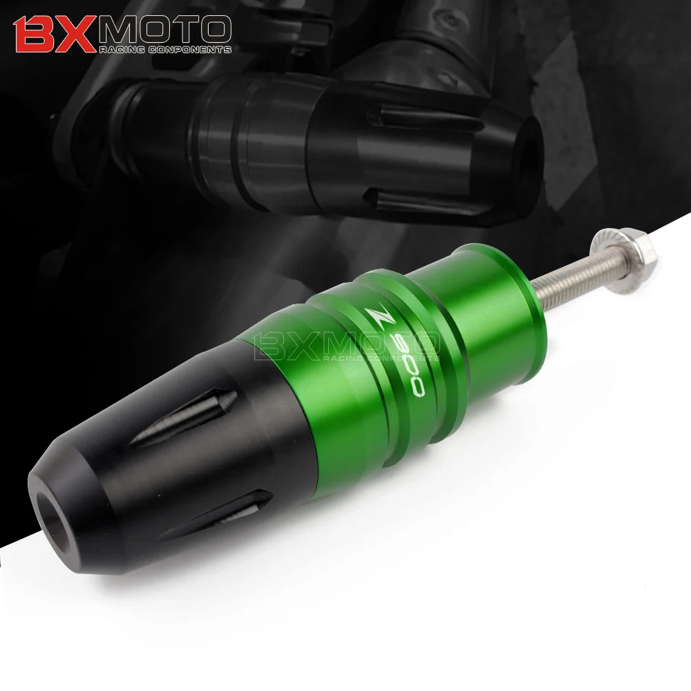 

For Kawasaki Z900 Z800 Z750 ZX6R Motorcycle Aluminum Crash Pads Exhaust Sliders Crash Protector With logo Z900 Z800 Z750 ZX6R