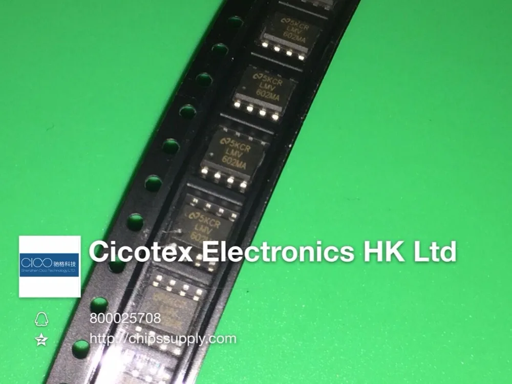 

5pcs/lot LMV602MAX SOP8 IC OPAMP GP 1MHZ RRO 8SOIC