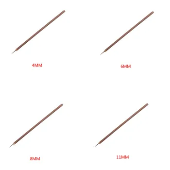 

1PC 4/6/8/11mm Small Nail Brush Bamboo Handle Nail Art Painting Brushes Nail Liner Brush DIY Manicure Nail Tools 4 Size