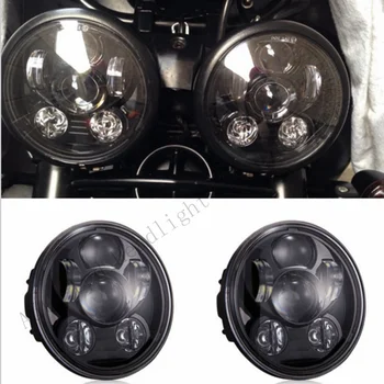 

5.75 Inch Black / Chrome Led Headlights For Triumph Rocket iii 3 & Speed Triple & Street Triple & Thunderbird