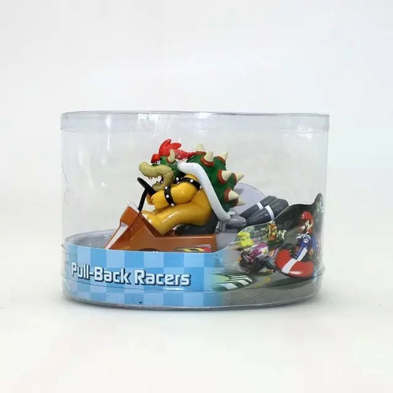 7Styles Super Mario Bros. Mario Pull Back Kart Racer Car Donkey Kong Luigi Yoshi Toad Princess Action Figures Toy For Kids Gift