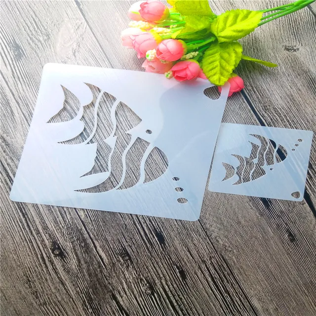 two clownfish scrapbooking tool card diy album masking spray paint