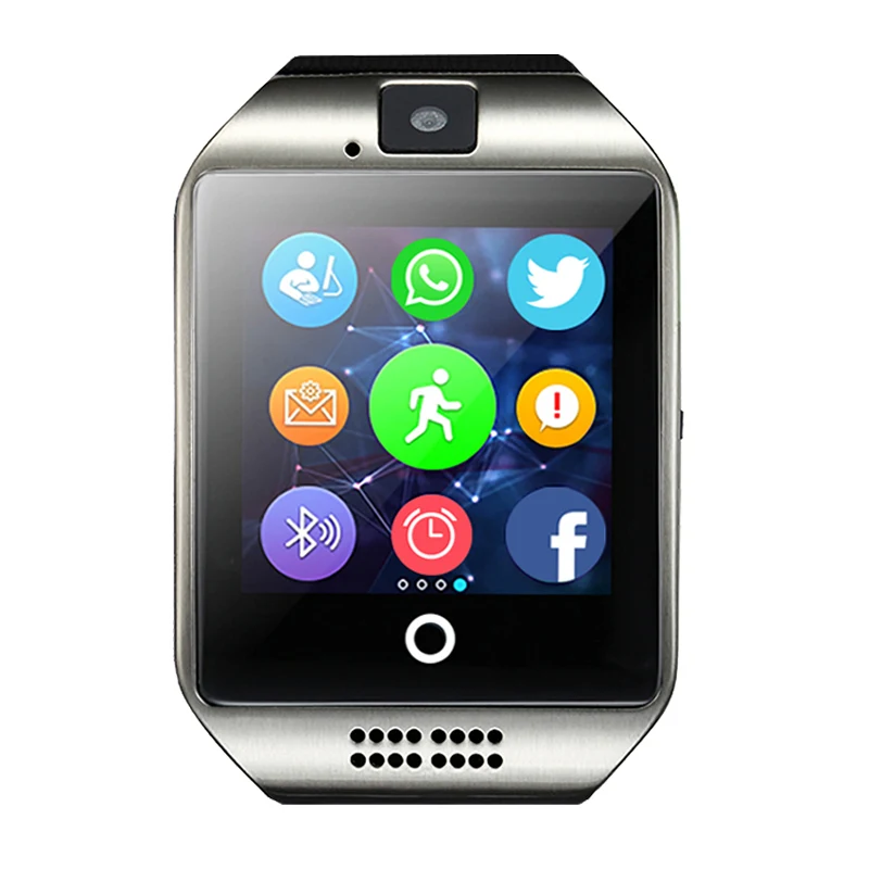 ITORMIS Bluetooth Smart Watch Smartwatch Touch Screen Phone Sport Fitness Pedometer Camera SIM TF Card Q18 for Android iOS Phone