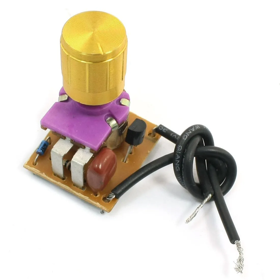 

JFBL Hot Table Lamp Full Range Dimmer Gold Tone Rotary Switch 2 Wire Connector