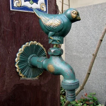 

MTTUZK outdoor garden faucet animal shape Bibcock antique brass Birdie tap for washing mop/Garden watering Animal faucet