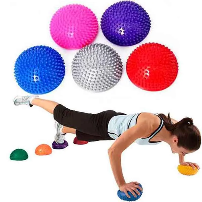 

Health Point massage foot massager Half Ball Fitness Appliance balance Ball stepping stones bosu balance pods GYM Pilates