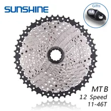 SUNSHINE 12 S 11-46T 12 Скоростей свободного хода горный велосипед BMX кассета маховик Аксессуары для велосипеда совместимы с XX1 X01 X1 GX
