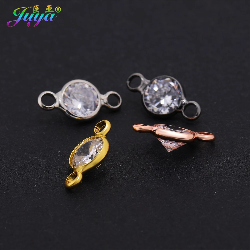 

Wholesale Decoration Jewelry Findings Supplies Gold/Silver/Rose Gold/Black 6mm Connector Charms Accessories For Jewelry Making