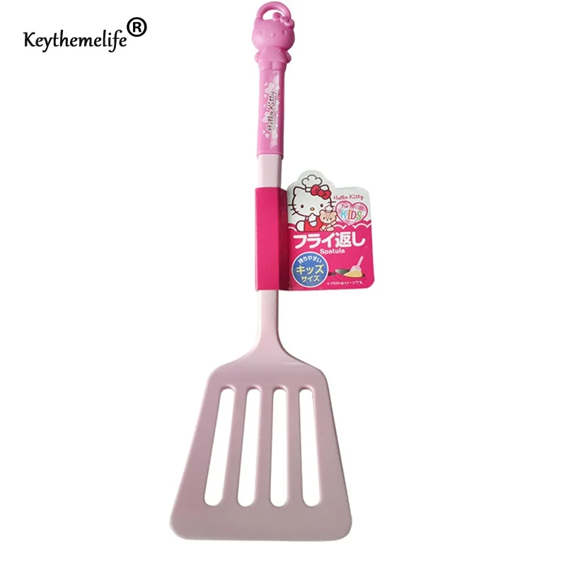 

3pcs/set Cooking Tools Cartoon Hello kitty Long Handle Dinner Soup Spoons Hollow Spatula Set for Kitchen Kitchenware