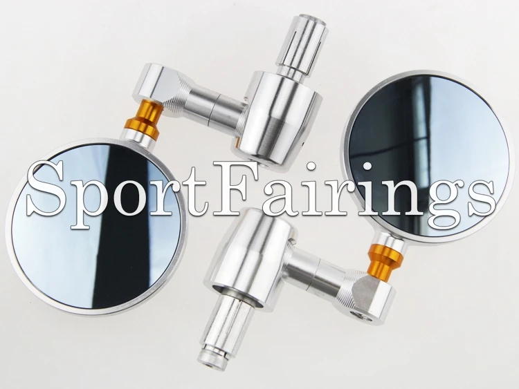 

Universal Silver Round Adjustable Bar End Rear View Side CNC Motorcycles Mirrors Motorbike Parts New Universal Mirrors