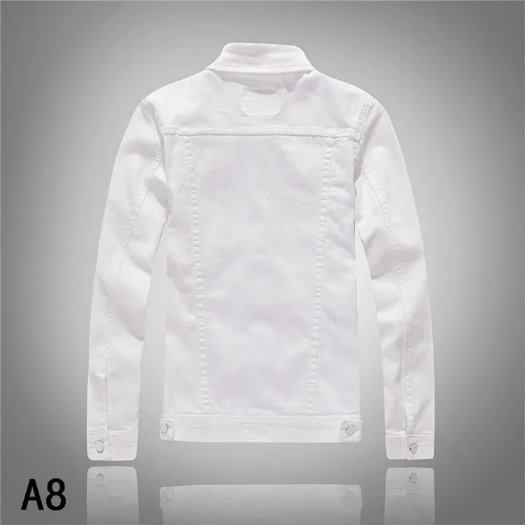 2016 New Vintage Men's Fashion Denim Thin Jacket Long Sleeve White Army Green Top quality Hot Selling Jean Jacket Autumn Spring 2016 New Vintage Men's Fashion Denim Thin Jacket Long Sleeve White Army Green Top quality Hot Selling Jean Jacket Autumn Spring