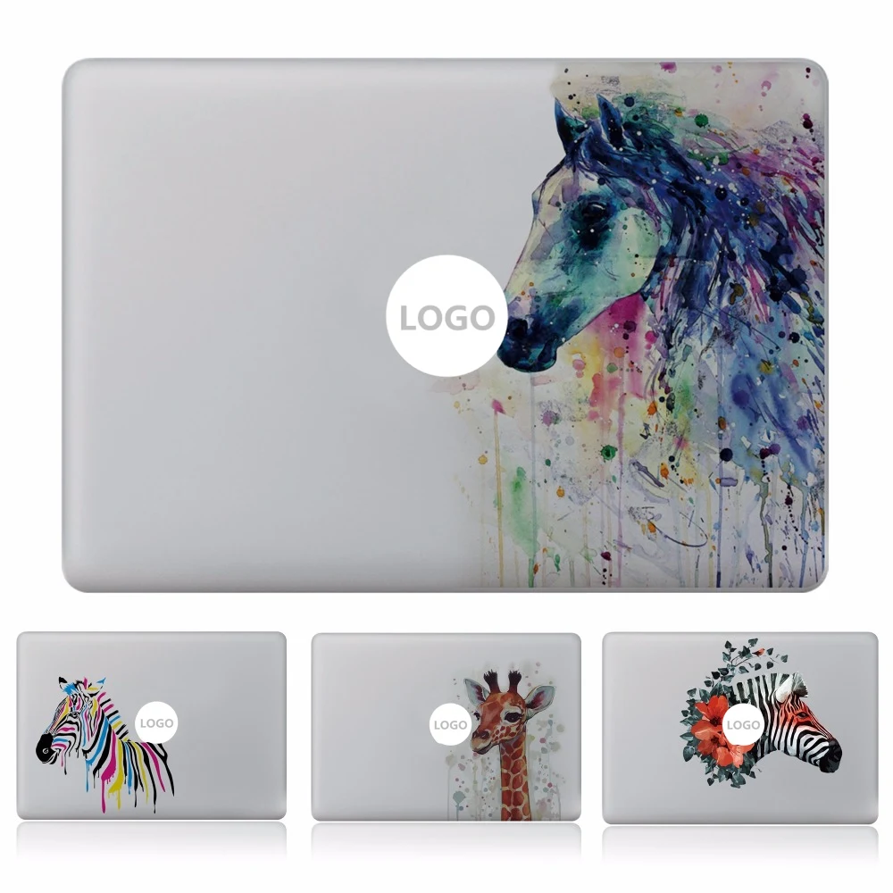 Фэнтези лошадь Чернила Стиль животных виниловая наклейка ноутбука Стикеры для DIY Macbook Pro Air 11 13 15 дюймов кожи ноутбука