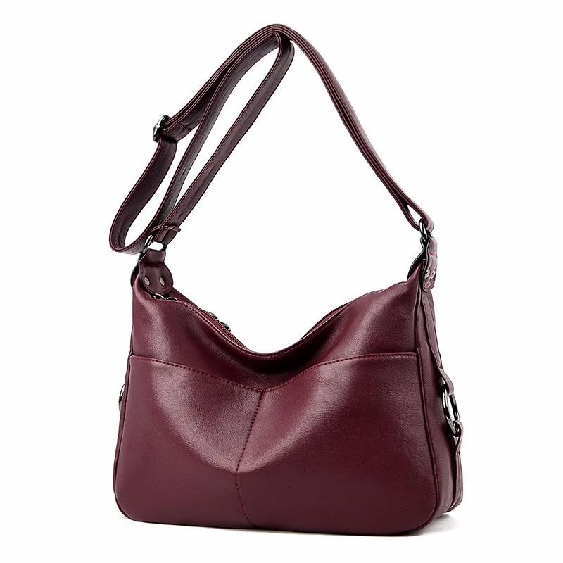 

2019 Luxury Handbags Women Bags Designer Female Soft Leather Shoulder Bags Vintager Messenger Bag For Girls Sac A Main Women Bag