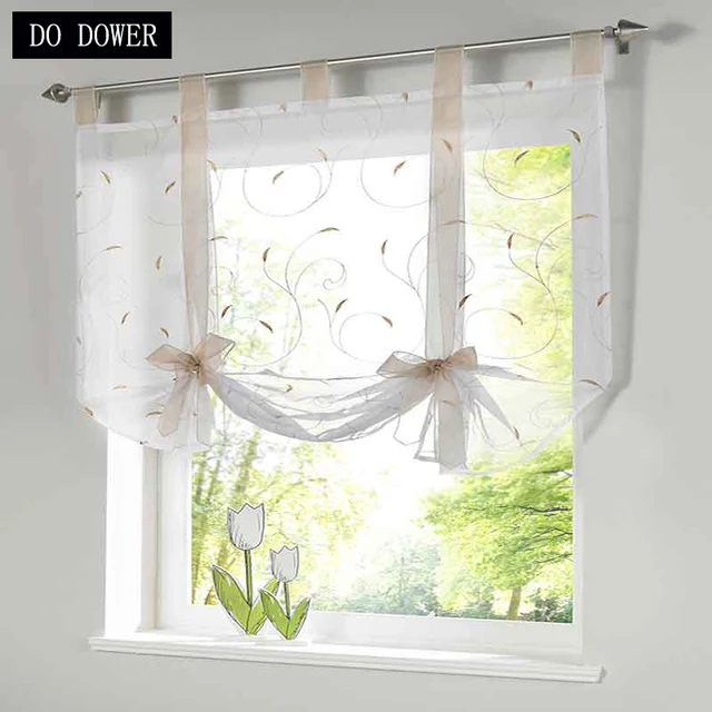 Best Price 1PC Modern Perspective Roman Tulle Voil Curtains for Living room Balcony Window Screening Short Kitchens Curtains 5 Colors Best Price 1PC Modern Perspective Roman Tulle Voil Curtains for Living room Balcony Window Screening Short Kitchens Curtains 5 Colors