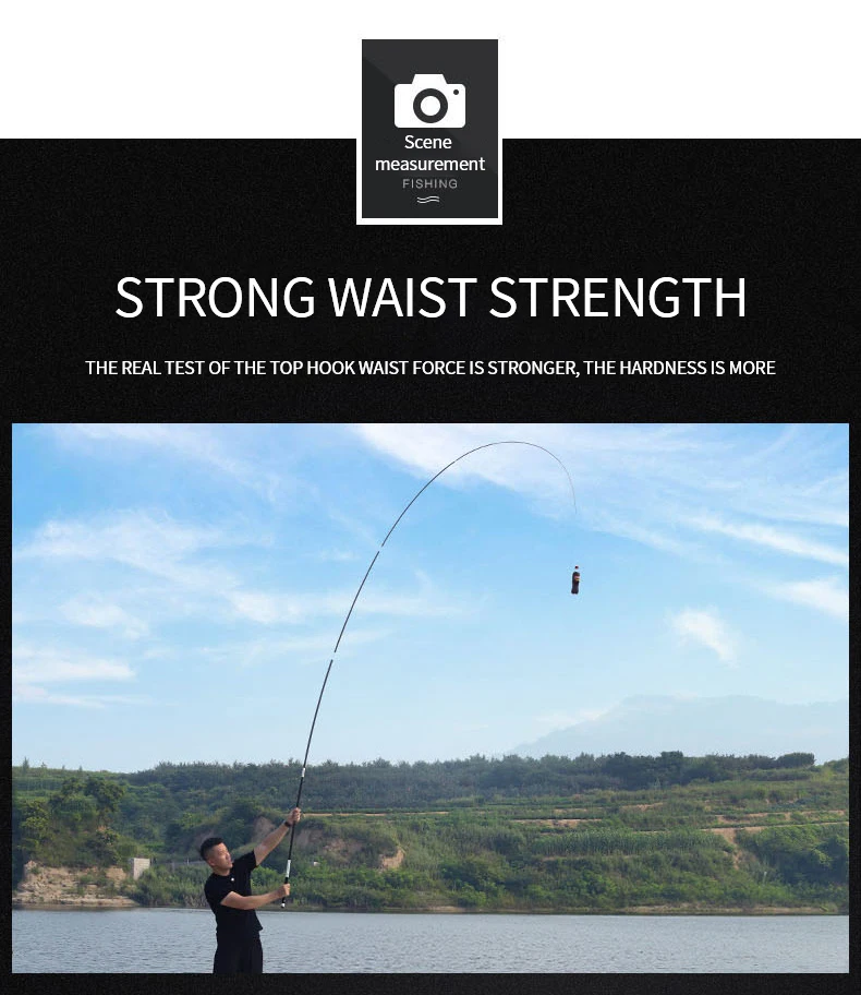 Hastes de Fibra de Carbono Vara de Pesca Lago de Rob Girando Ultraleve Superhard Taiwan Telescópica Mar Rio Multifuncional Rob 6.3m 17 Esporte e Lazer