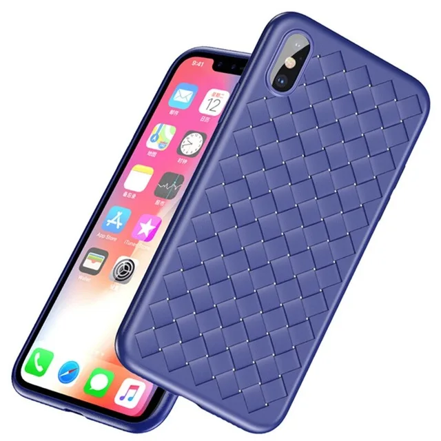 Новый чехол для телефона Apple iPhone 6 6s 7 8 Plus Capa 2018 роскошный BV сетка плетение