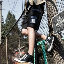 Лето корейские модные повседневные шорты Свободные пышные шорты-устойчивые большие комбинезоны с карманами мужские шерстяные шорты