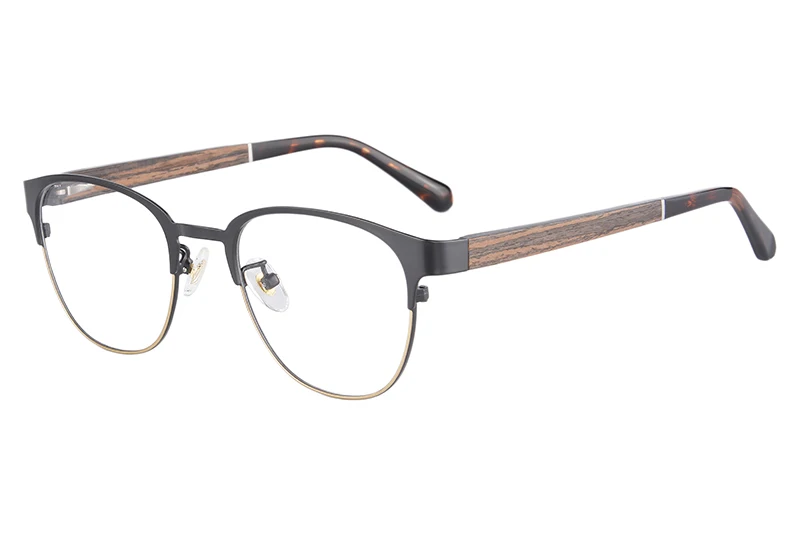 UOOUOO DIY очки в деревянной оправе для мужчин и женщин компьютерные игровые очки анти синий луч очки лупа винтажная оправа для очков для мужчин 808 - Цвет оправы: c2 anti blue lens