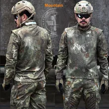 Nomad1/4 застежкой-молнией из нервущейся крепкой ткани Длинные рукава армейские рубашка с воротником Mandrain из Kryptek Тактический футболка в стиле «typhon» полиции по борьбе с рубашка